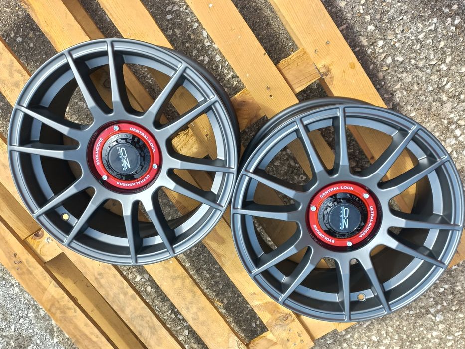 16"5х100 O.Z Матт Гънметал 7ж ет35 Audi A3 Golf4 Polo Tiago Toyota Subaru Чисто Нови.