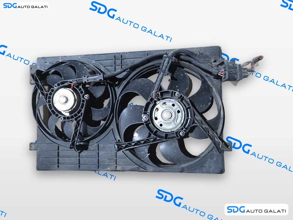 Electroventilator Ventilator Carcasa Electroventilatoare Racire Radiator Motor Volkswagen Golf 4 1.9 TDI 1998 - 2005 Cod 1J0121207C [MX1561]