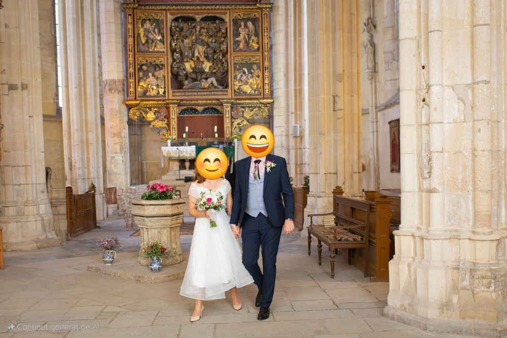 Rochie alba de cununie, mărimea 40