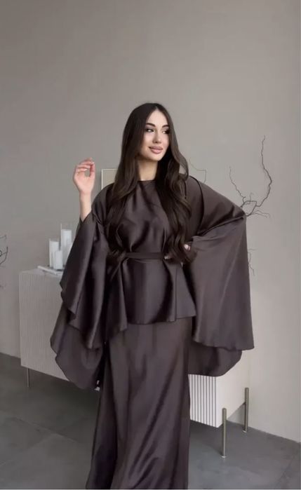 Платье двойка шелк