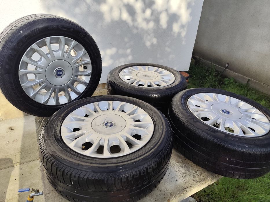 Set 4 roți complete Fiat R15 – de buget