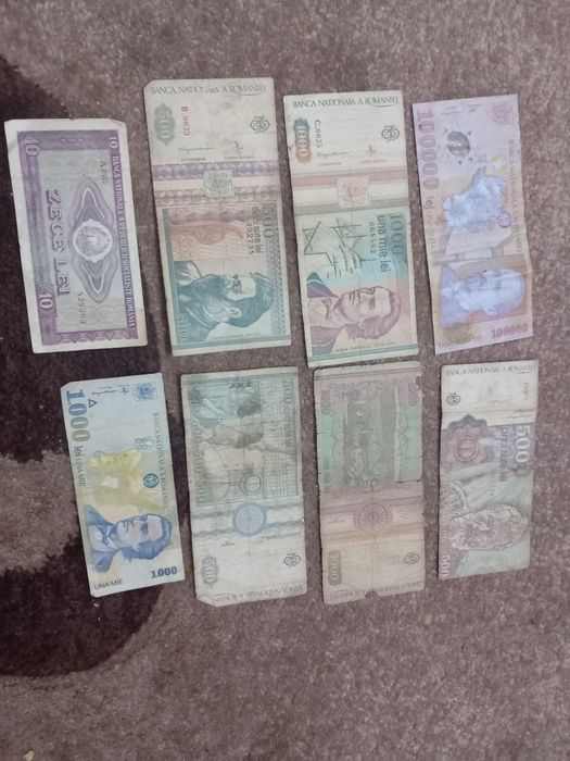 Lot bancnote vechi pentru colectionari