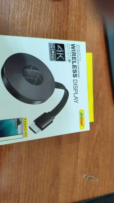 Andowl Q-713 Wireless Display Dongle 4K HDR, Sigilat