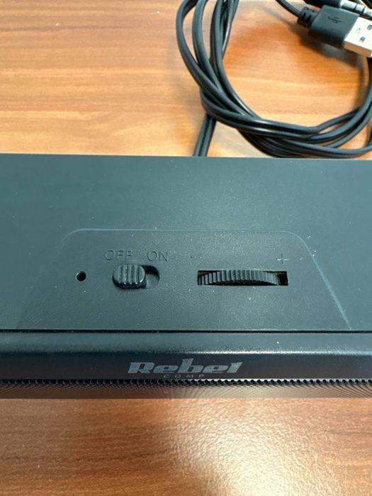 Boxa Soundbar PC REBEL 2x3W KOM1165, Alimentare USB