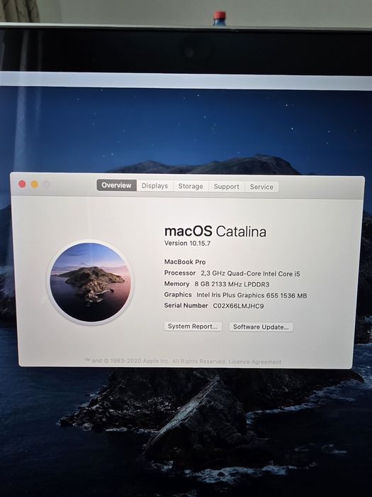 Laptop Apple macbook Model A1989 EMC 3214