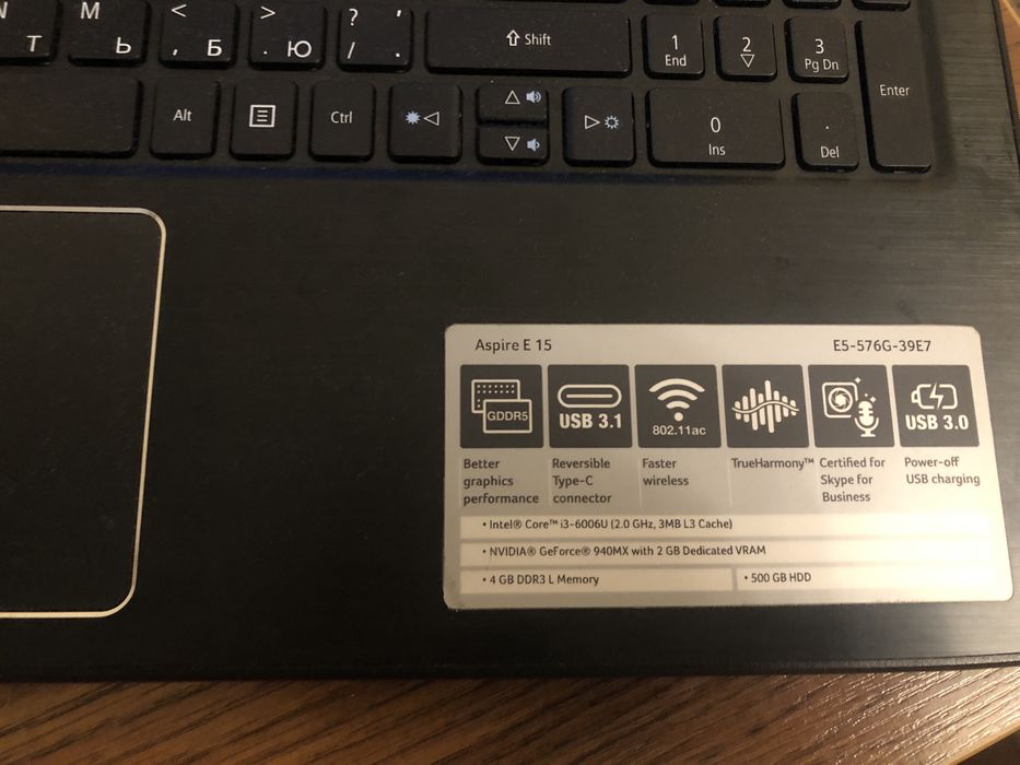 Acer Aspire E5 576 serias