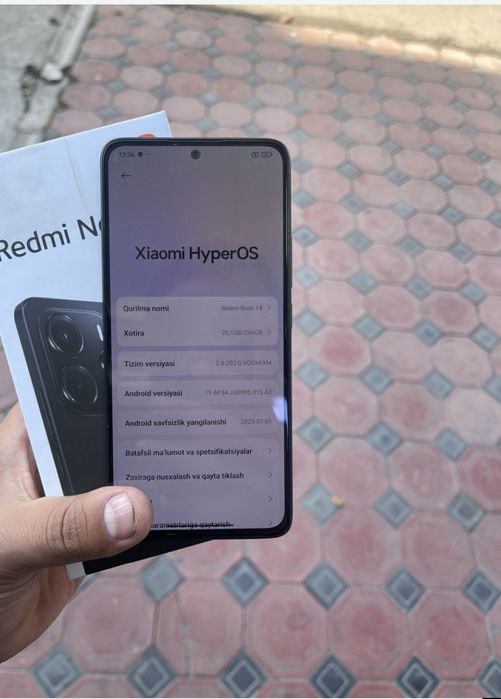 Redmi Not 14 12/256 telefon toptoza