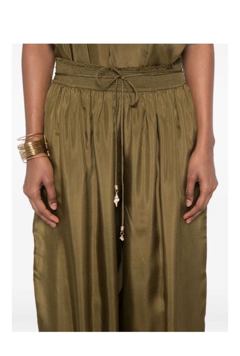 ZIMMERMANN Mahon drawstring-waist gathered-cuff trousers
