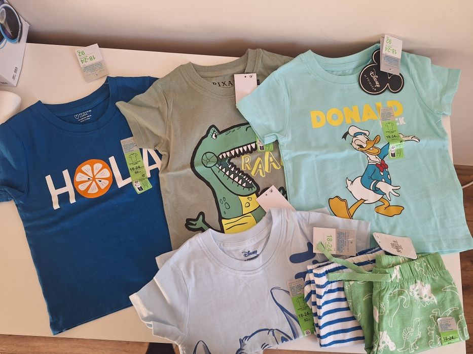 Нов летен лот за момче 92 см / 18–24 м – Primark Disney“