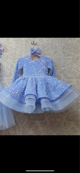 Официална рокля за бебе 12м.