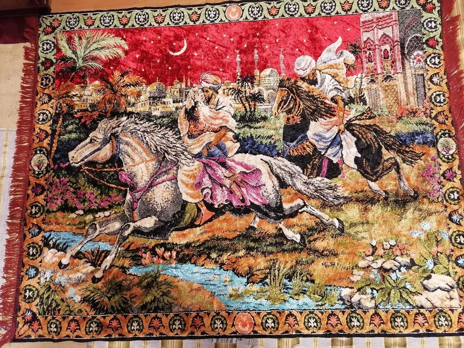 Carpetă cu răpirea din serai.