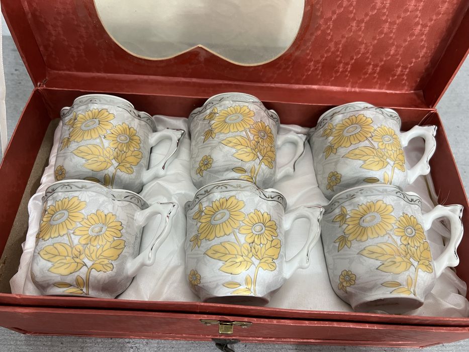 Set de 6 cesti de portelan pt cafea