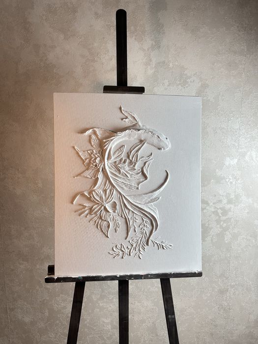 Барельефная роспись стен