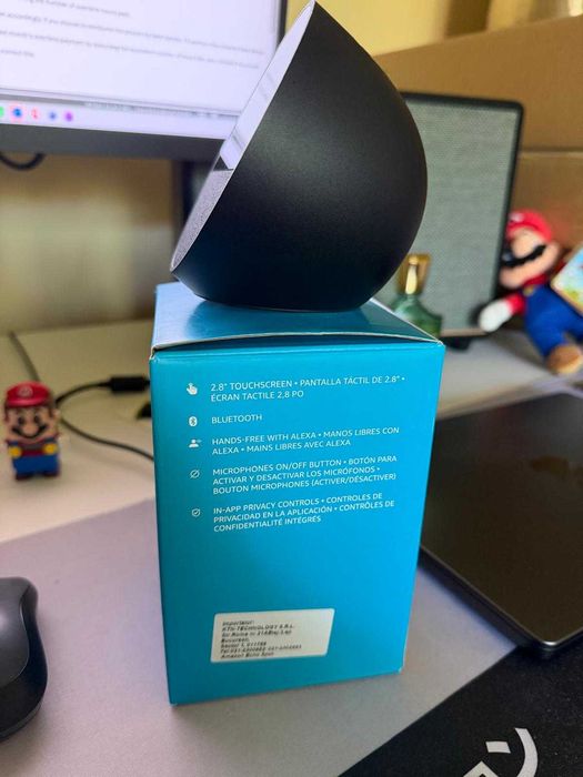 Amazon Echo Spot (2024) - negru - desigilat, nefolosit
