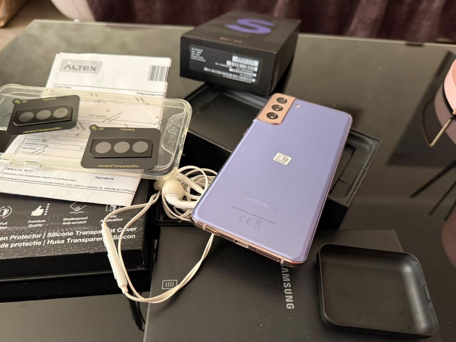Samsung S21 Plus Phantom Violet gold - ca unul nou