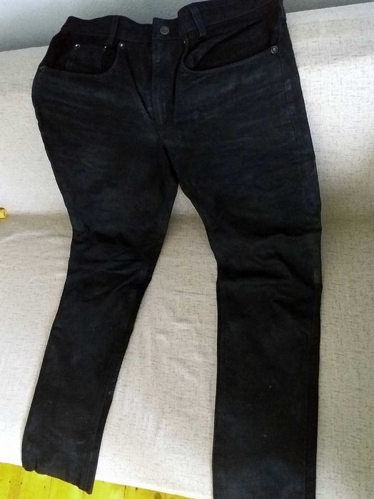 Pantaloni moto Eurostar piele naturala ,Marime 36/motociclist