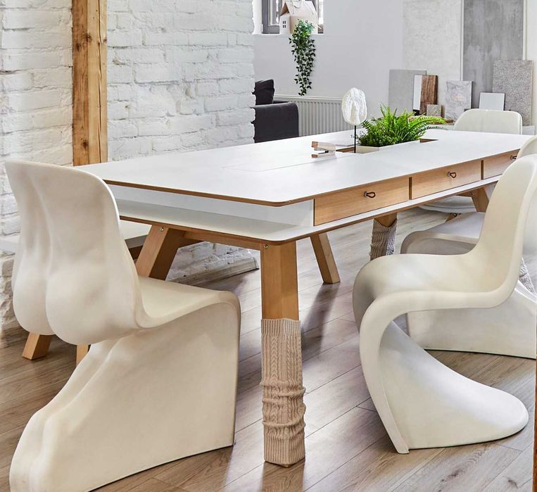 Masa dining VOX 4 You 200x100cm + 3 sertare