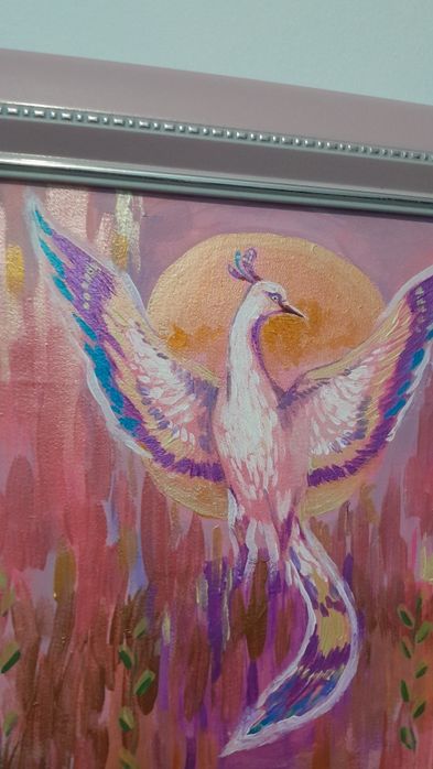 Картина "Бақыт құсы" 30x30