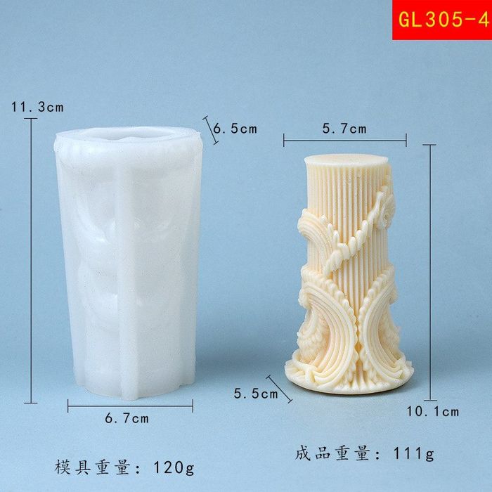 Силиконовая форма для свечей