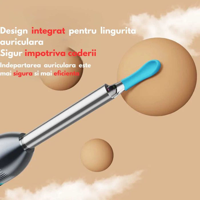 Otoscop smart, aparat pentru curatarea urechilor, UltraHD, Wi-Fi