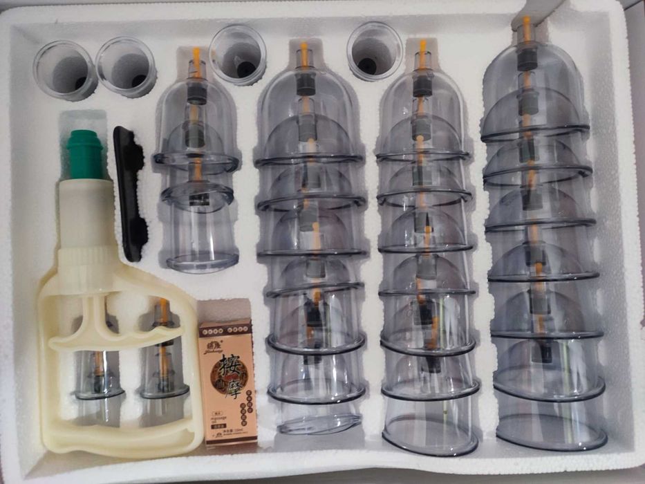 Професионален комплект вендузи, 32 броя + магнити и етерично масло