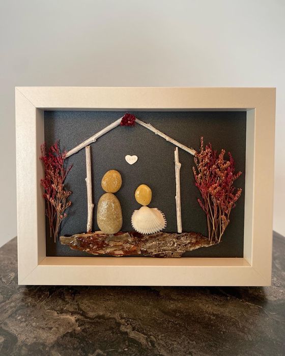 Пана от речни камъни (персонализирани)