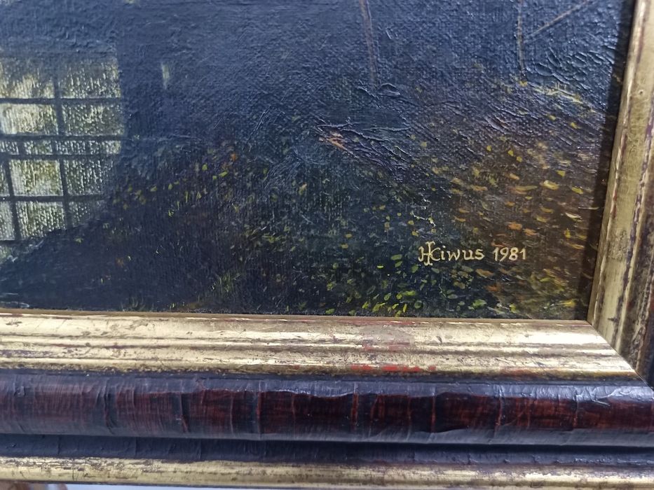 Пейзаж маслени бои върху платно