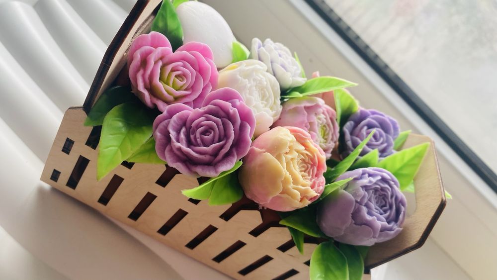 Букеты и композиции из мыла