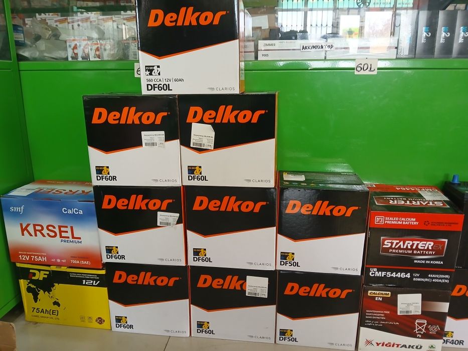 DELKOR аккумулятор 60 ампер 50 ампер