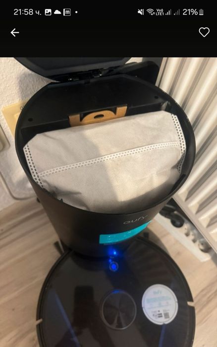 Прахосмукачка робот с моп и станция EUFY