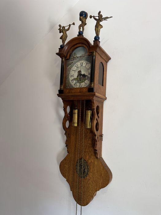 Ceas Pendul//Perete//Pictat//Pendul Pictat//85cm