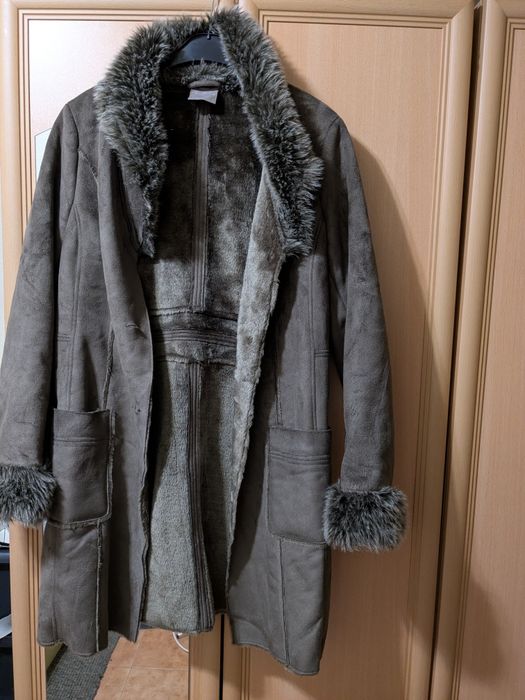 Дамско кожухче от изкуствен велур