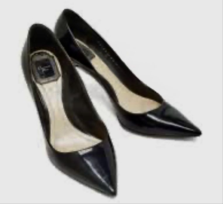CHRISTIAN DIOR Оригинални Обувки  PRE-OWNED 75mm patent-leather pointed-toe