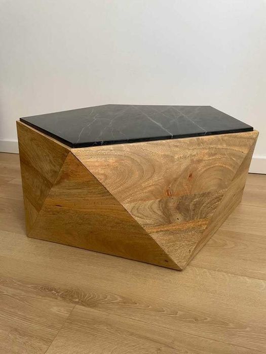 Fotoliu West Elm masa mango si marmura SWOON EDITION Fez Coffee Table Mango Wood taburet TkMaxx