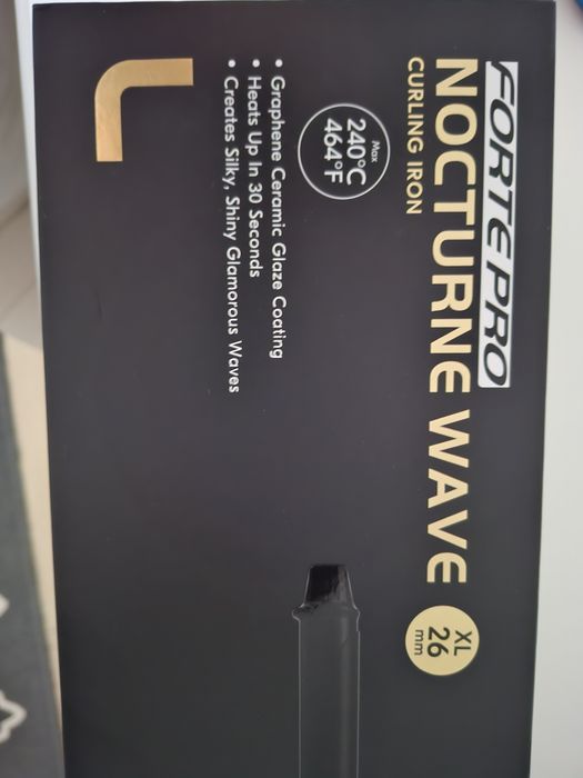 Ondulator profesional cu tehnologie ceramică & ioni | JRL Nocturne Wave Curling Iron XL 26 mm