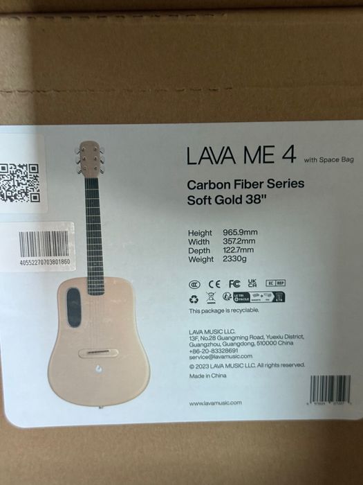 Chitara Lava Music Lava ME 4 Carbon 38" Sigilata