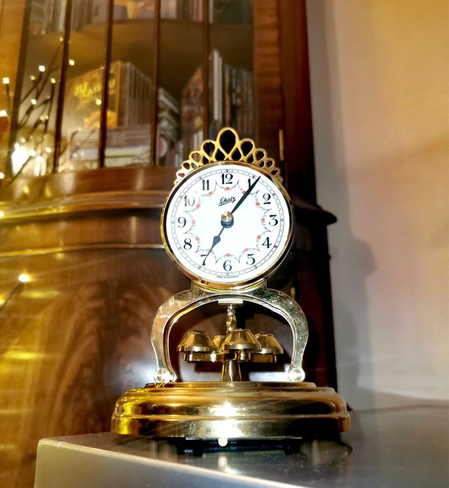 Антикварен часовник торсионен с махало за Шатц и Синове барок позлата