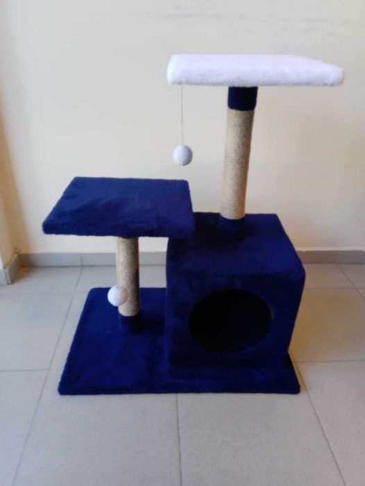 Катерушка-драскалка за котка с къщичка-доставка 7лв