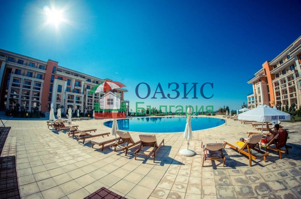 Напълно обзаведен апартамент с 2 спални и панорамна морска гледка в комплекс "Prestige Fort Beach", 106.12 кв.м,
