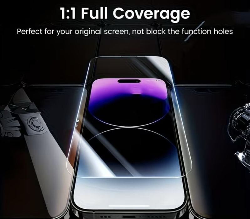iPhone 17,16,15,14,13 всички модели 9D стъклен протектор от закалено стък