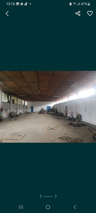 Vand hala de 300 m Bacia toate utilitatile