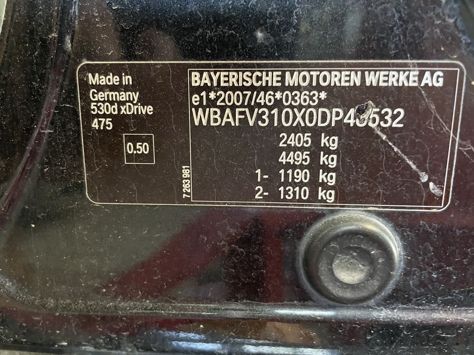 Преден капак БМВ Ф10/ Ф11 (kapak bmw f10)