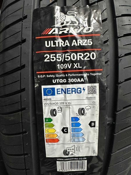 Нови летни гуми ARIVO ULTRA ARZ5 255/50R20 109V XL БОРД 2555020