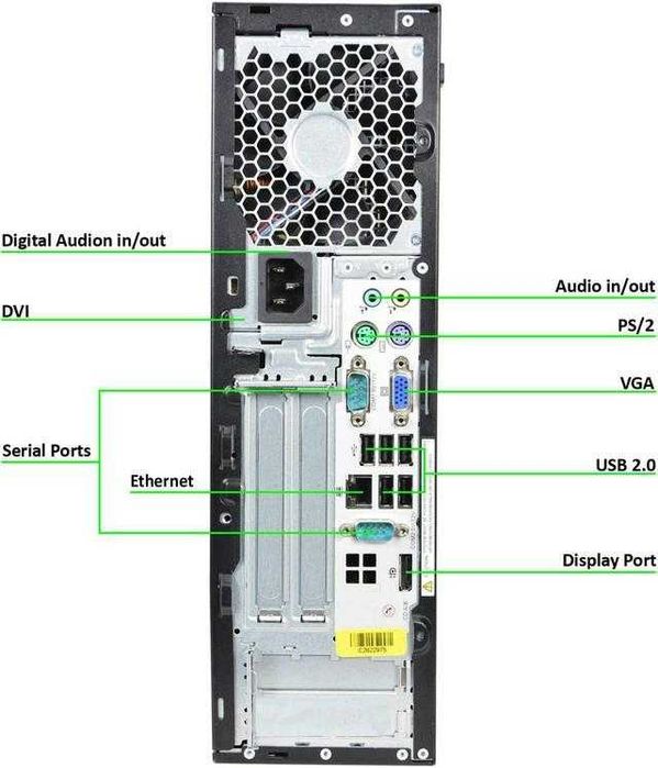 Компютър HP rp5800 Desktop Pentium G860 ,RAM 8GB ,256SSD 24м Гаранция