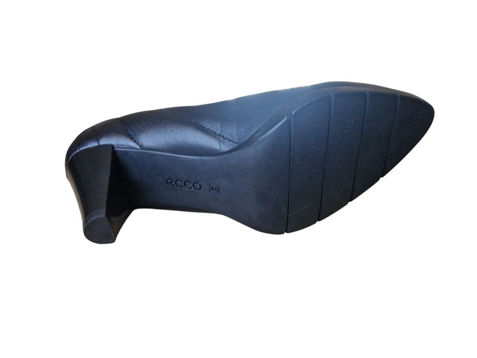 Обувки Ecco, черни, естествена кожа
