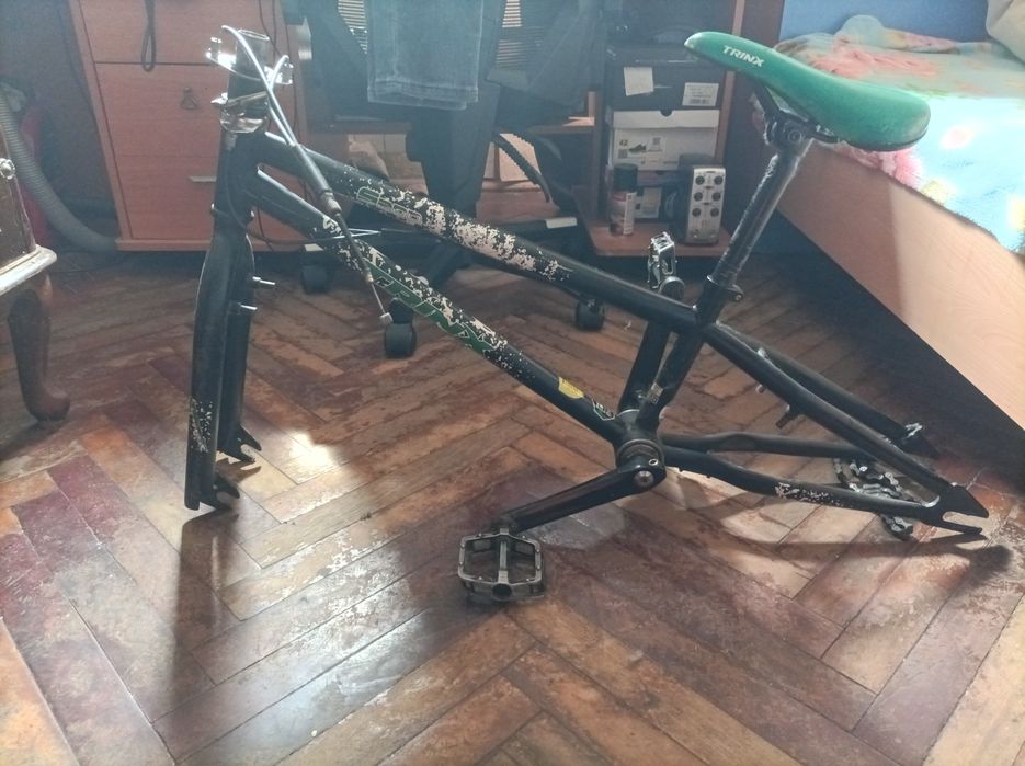 Рама BMX, колеса, руль