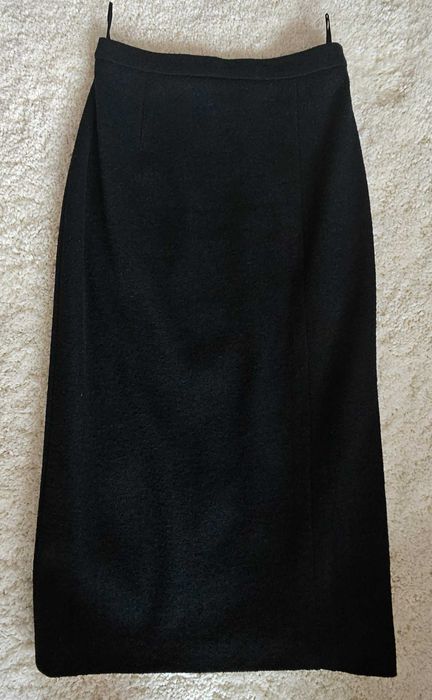 Fustă de stofă culoare bleumarin