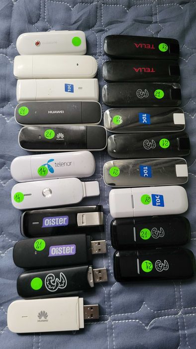 Huawei modem 3G libere de retea 30 lei bucata