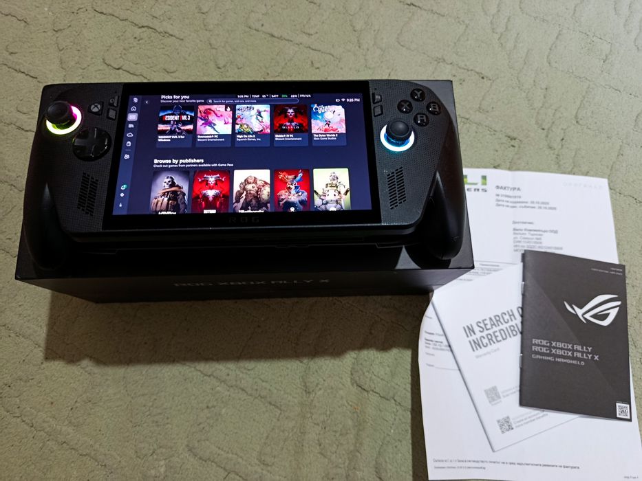 Asus Xbox Rog ally X с гаранция до 10.27г