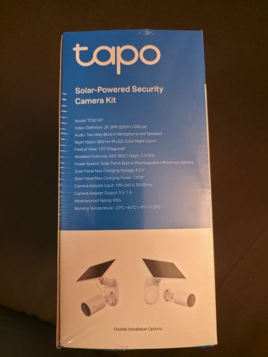 Camera supraveghere Tapo TC82 + kit solar